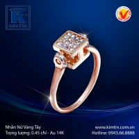 Nhẫn Nữ Vàng Màu 14K