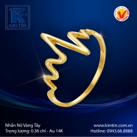 Nhẫn Nữ Vàng Màu 14K