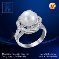 Nhẫn Nữ Vàng Trắng 18K
