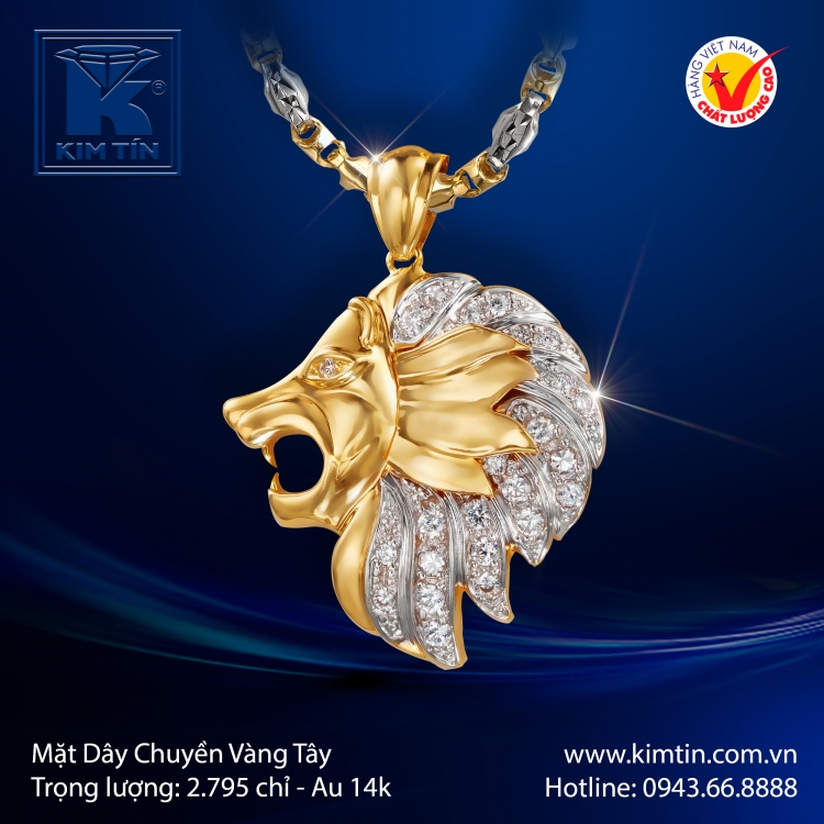 Mặt Dây Chuyền Vàng Tây 14K