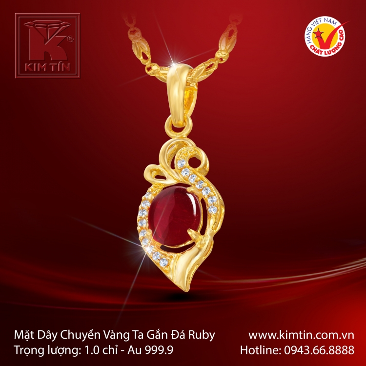Mặt dây chuyền Vàng 24K