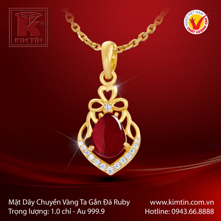 Mặt dây chuyền Vàng 24K