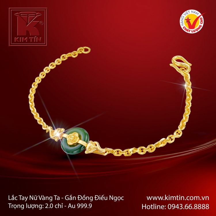 Lắc tay nữ Vàng 24K