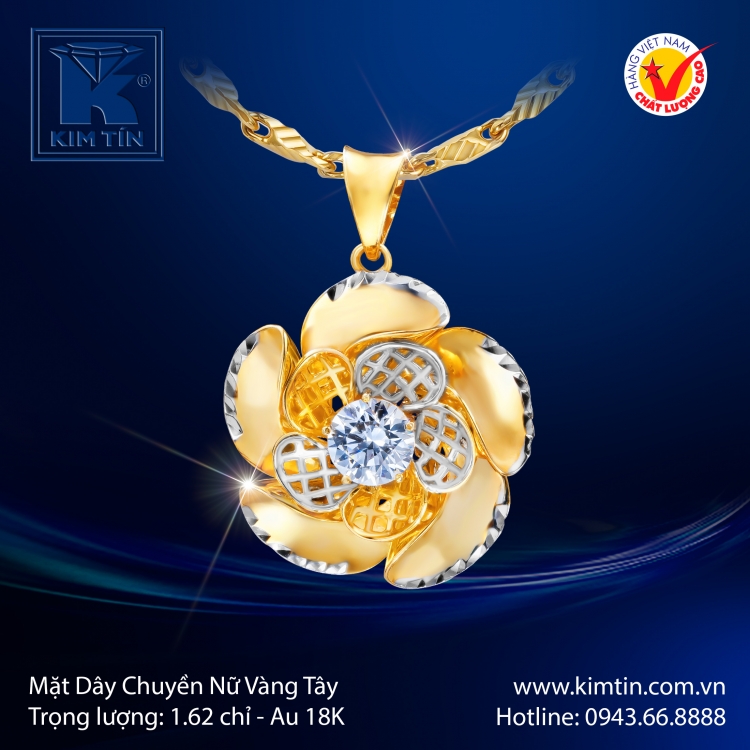 Mặt Dây Chuyền Vàng Tây 18K