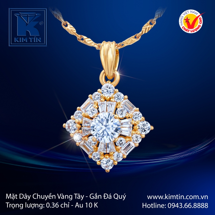 Mặt Dây Chuyền Vàng Tây 10K