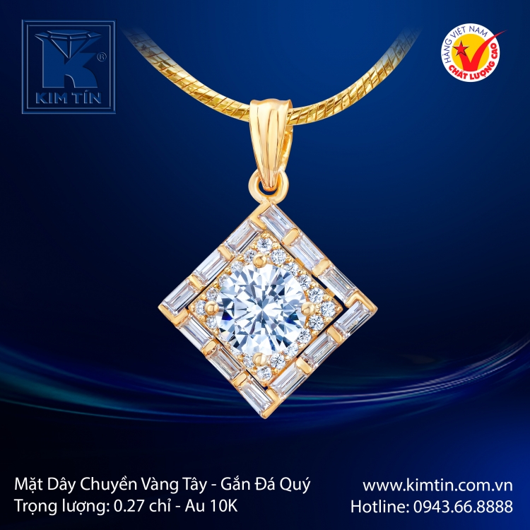 Mặt Dây Chuyền Vàng Tây 10K