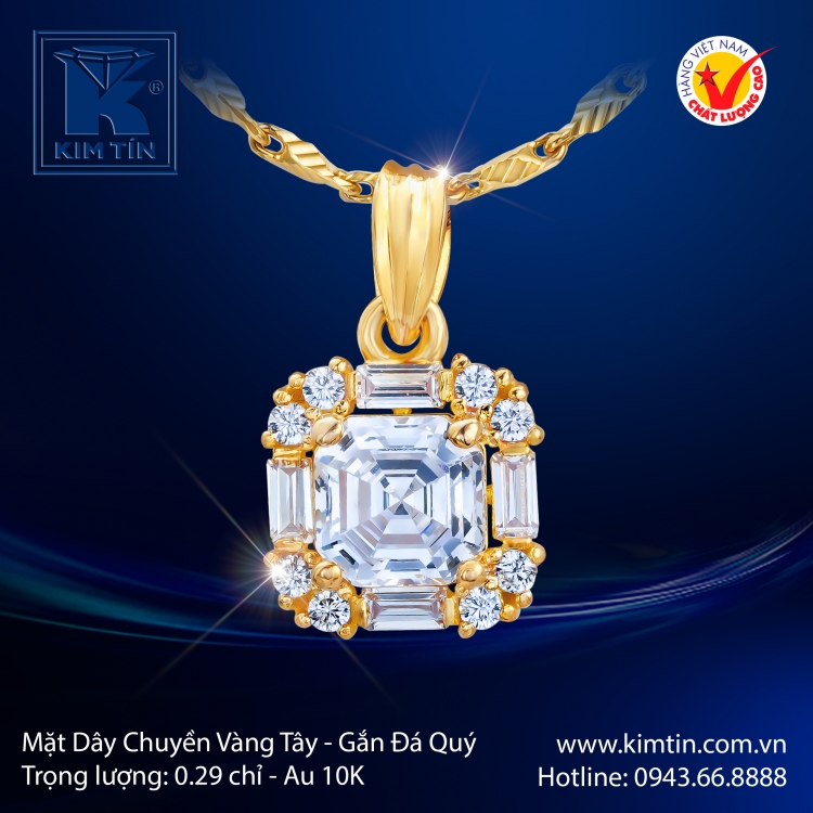 Mặt Dây Chuyền Vàng Tây 10K