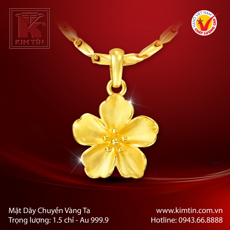 Mặt dây chuyền Vàng 24K