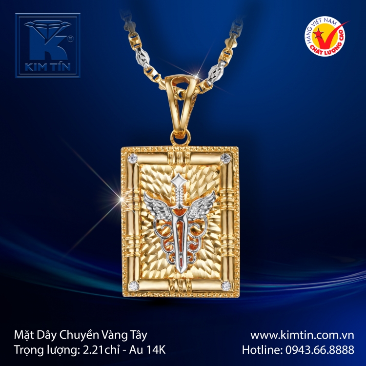 Mặt Dây Chuyền Vàng Tây 14K