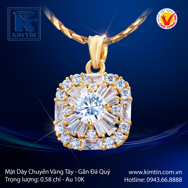Mặt Dây Chuyền Vàng Tây 10K