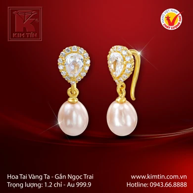 Hoa Tai Vàng 24K