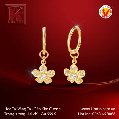 Hoa tai Vàng 24K 