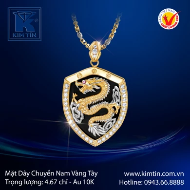 Mặt dây chuyền Nam Vàng tây 10K 