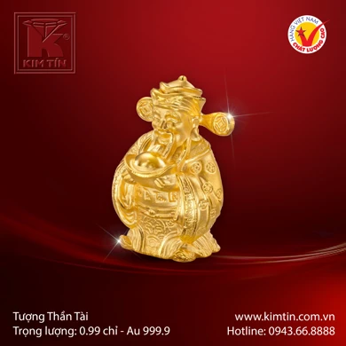 Tượng Thần Tài Vàng 24K