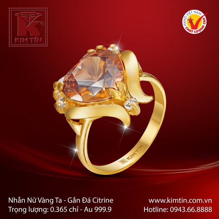 Nhẫn Nữ Vàng 24K