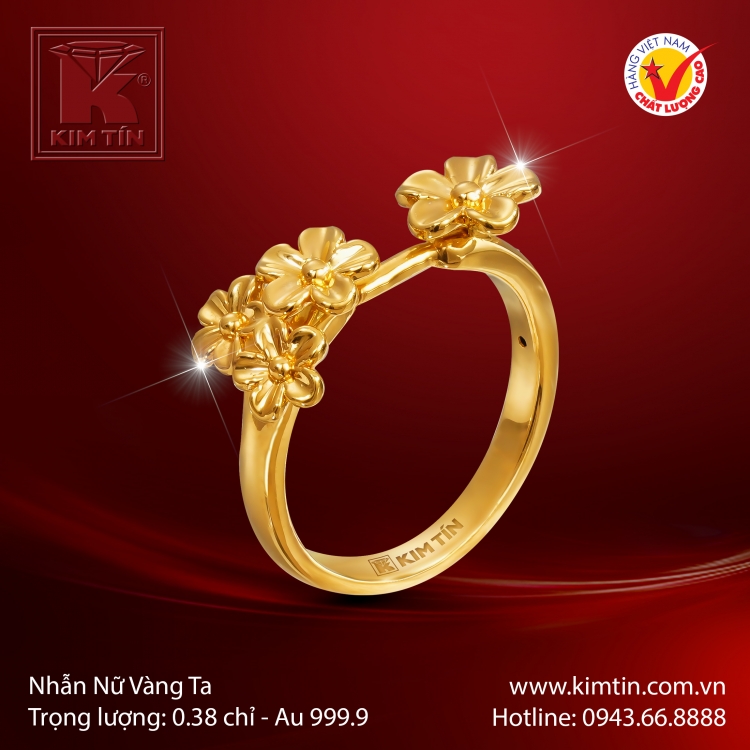 Nhẫn Nữ Vàng 24K