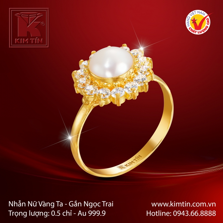 Nhẫn Nữ Vàng 24K