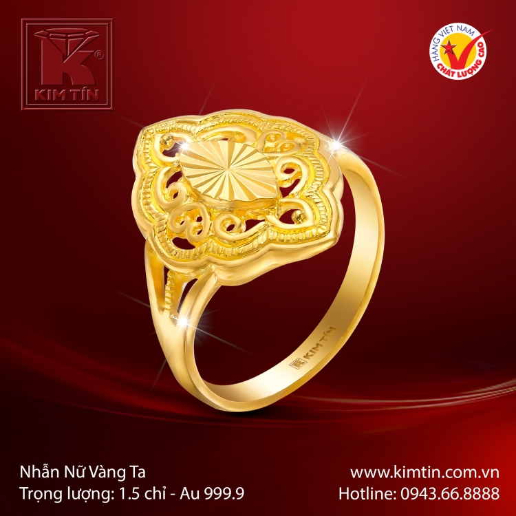 Nhẫn Nữ Vàng 24K