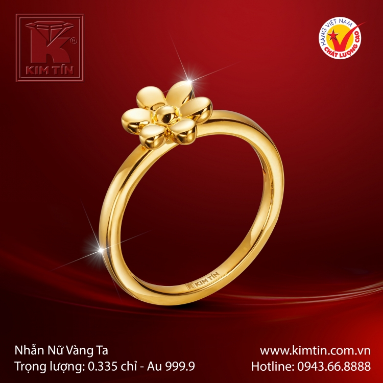 Nhẫn Nữ Vàng 24K