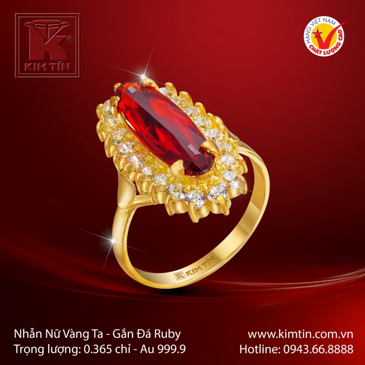 Nhẫn Nữ Vàng 24K