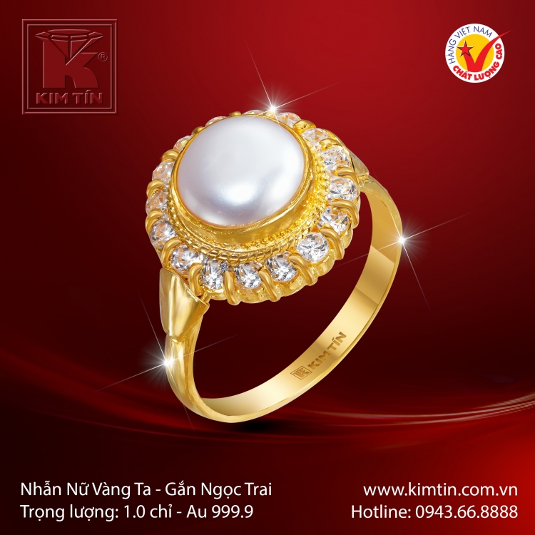 Nhẫn Nữ Vàng 24K