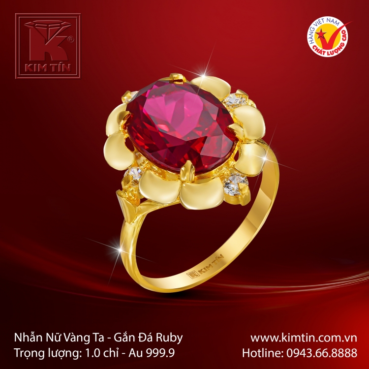 Nhẫn Nữ Vàng 24K