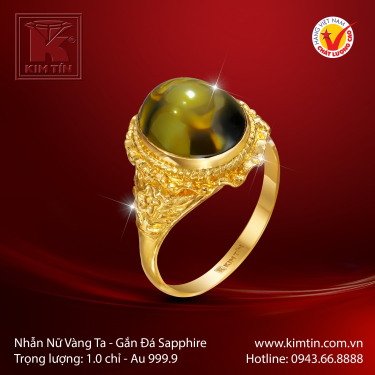 Nhẫn Nữ Vàng 24K