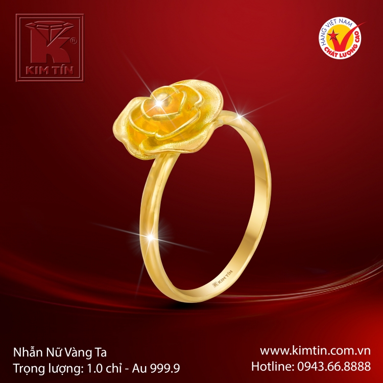 Nhẫn Nữ Vàng 24K