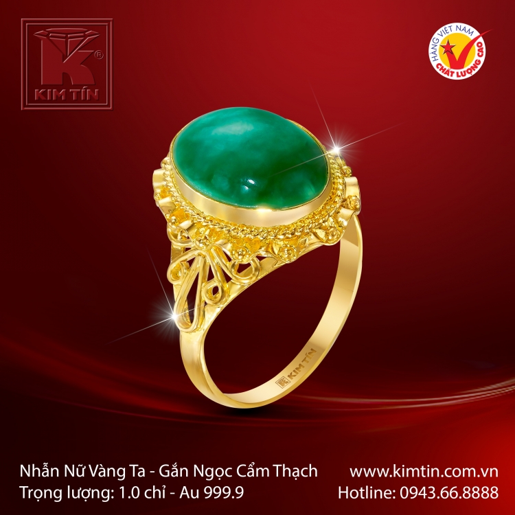 Nhẫn Nữ Vàng 24K