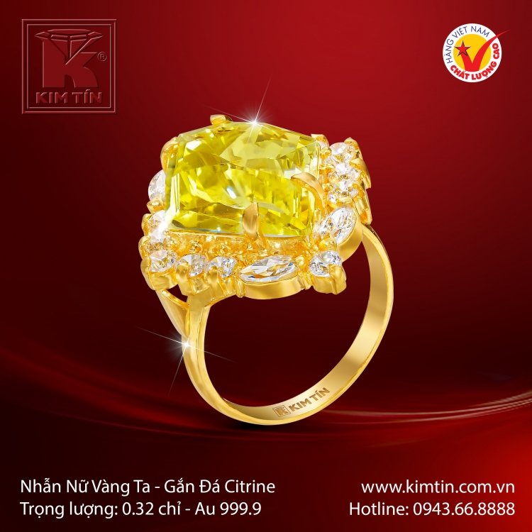 Nhẫn Nữ Vàng 24K