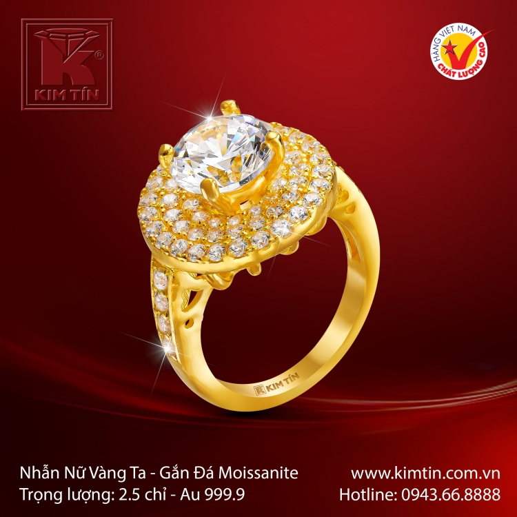 Nhẫn Nữ Vàng 24K