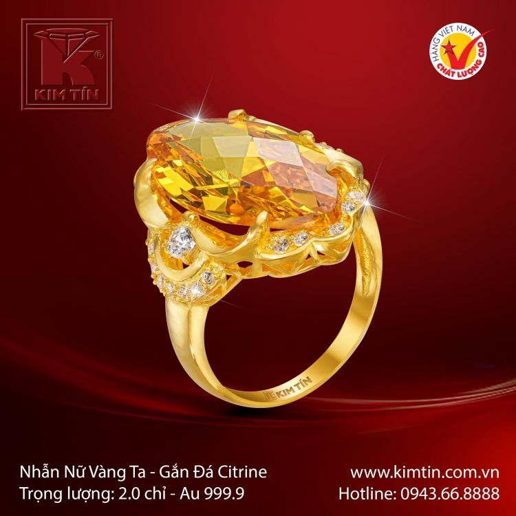 Nhẫn Nữ Vàng 24K