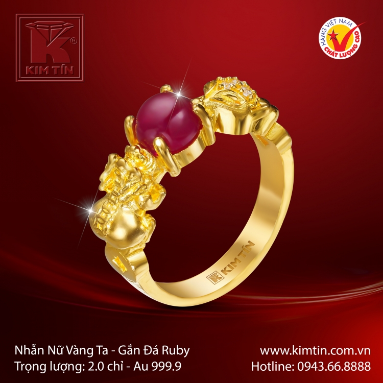 Nhẫn Nữ Vàng 24K