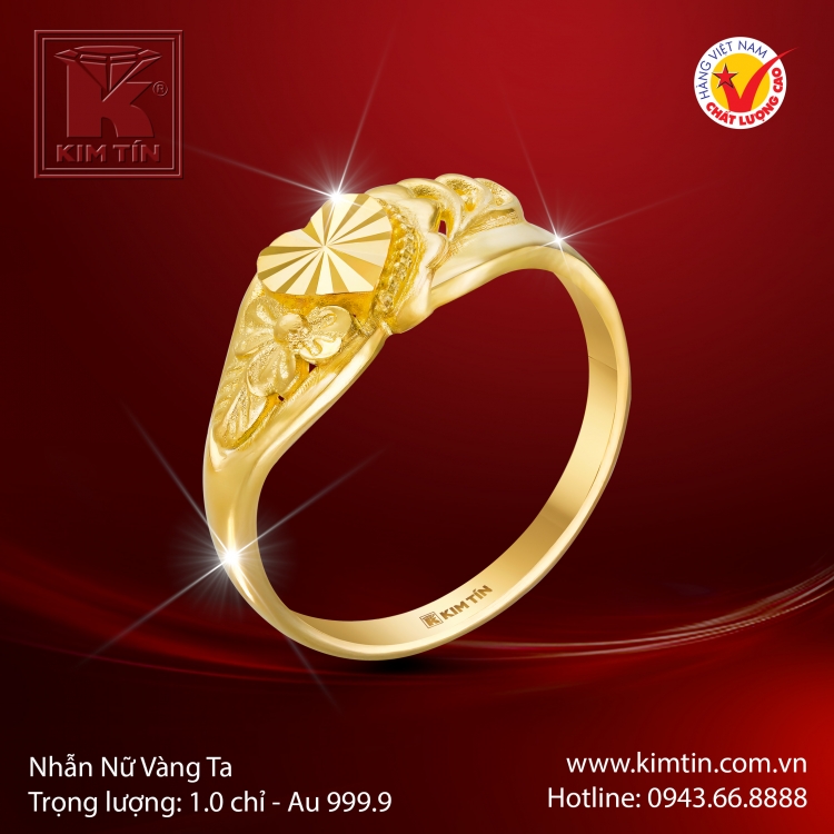 Nhẫn Nữ Vàng 24K