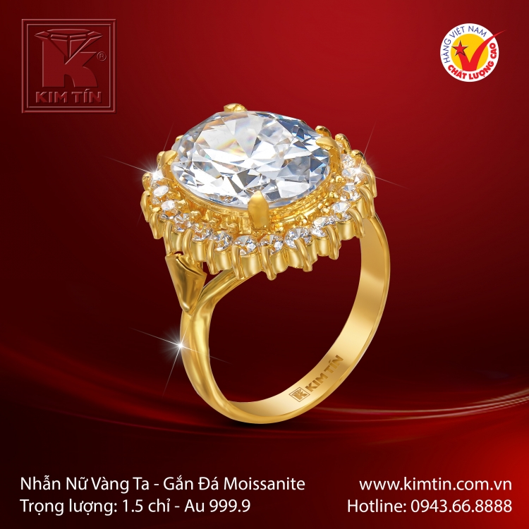 Nhẫn Nữ Vàng 24K