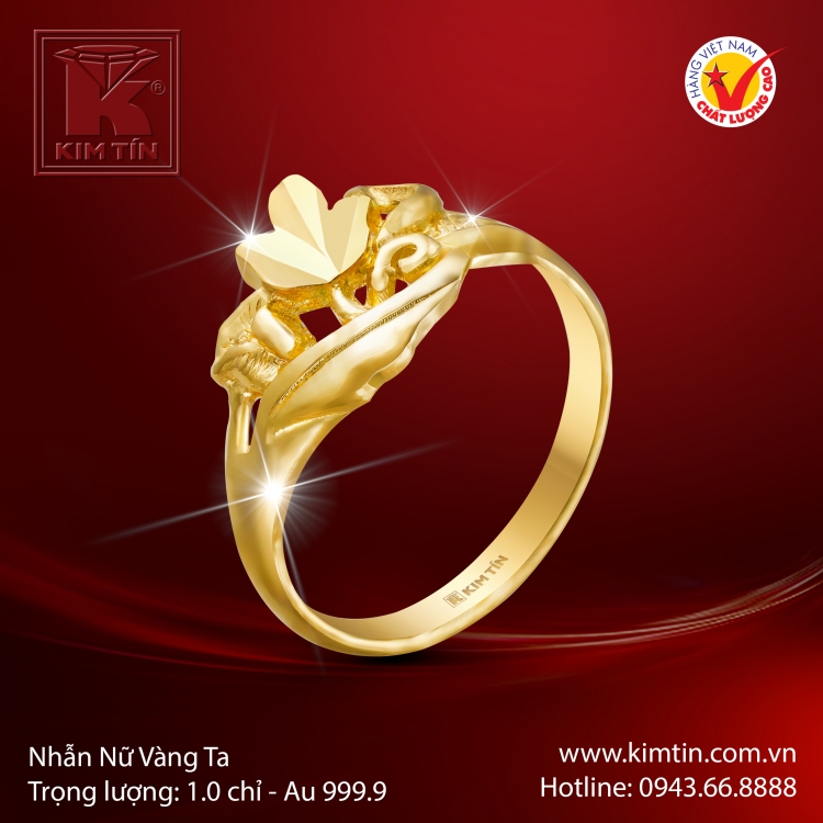 Nhẫn Nữ Vàng 24K