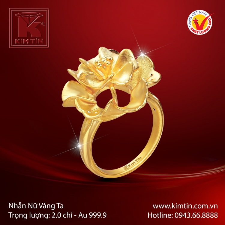 Nhẫn Nữ Vàng 24K