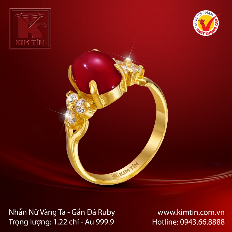 Nhẫn Nữ Vàng 24K