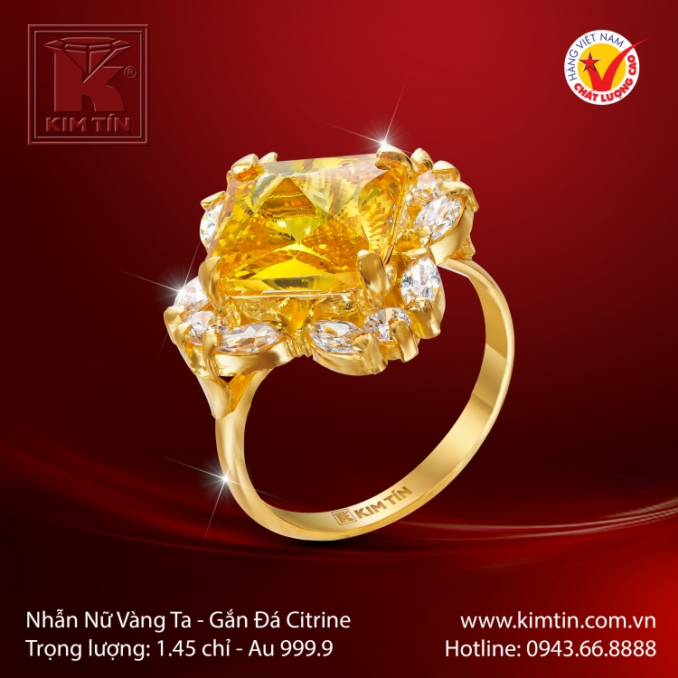 Nhẫn Nữ Vàng 24K