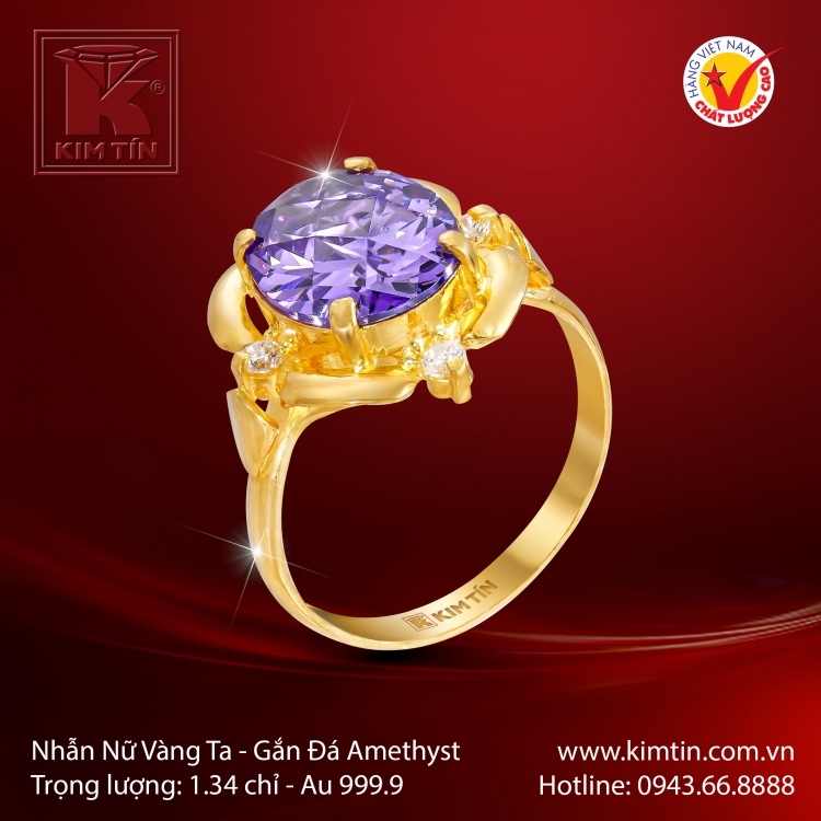 Nhẫn Nữ Vàng 24K