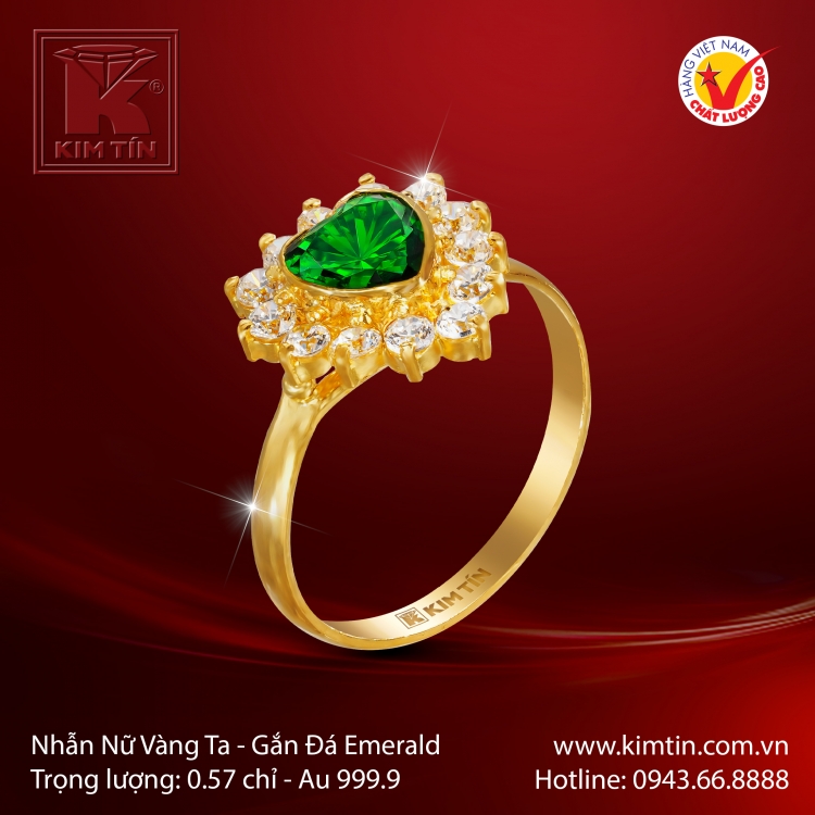 Nhẫn Nữ Vàng 24K