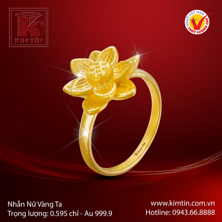 Nhẫn Nữ Vàng 24K