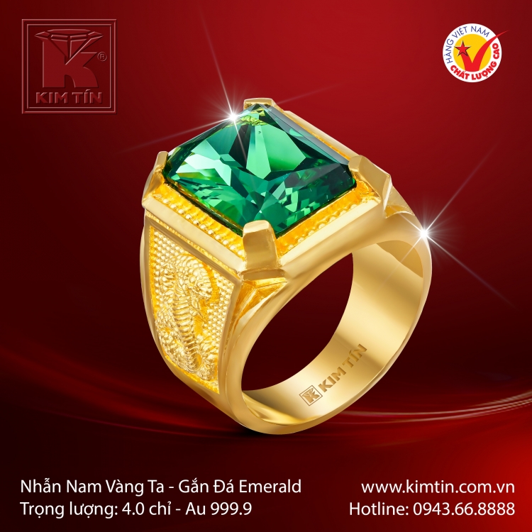 Nhẫn Rắn Vàng 24K