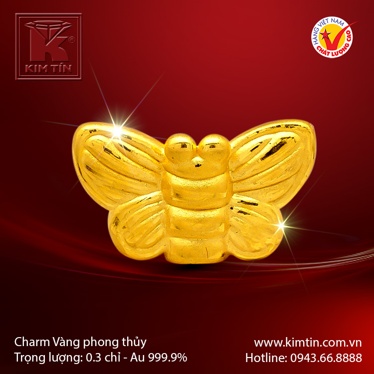 Charm vàng phong thủy