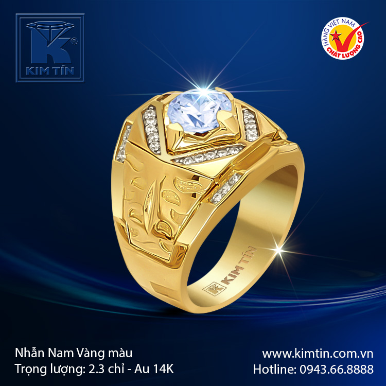 Nhẫn nam vàng 14k