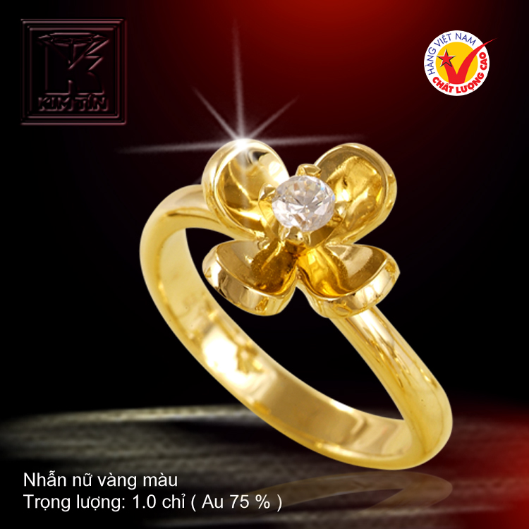 Nhẫn nữ vàng màu 18K