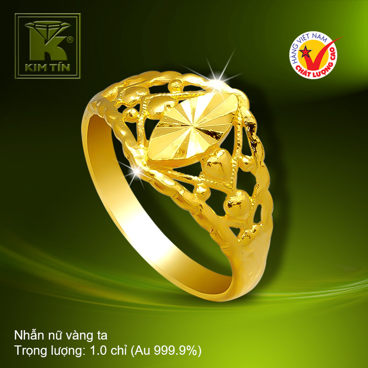 Nhẫn nữ vàng 24K